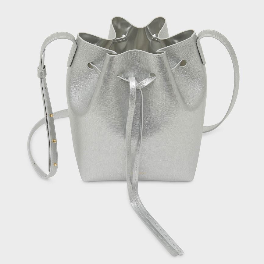 Women's Mansur Gavriel Mini Bucket Bags Silver | AU 2718WA